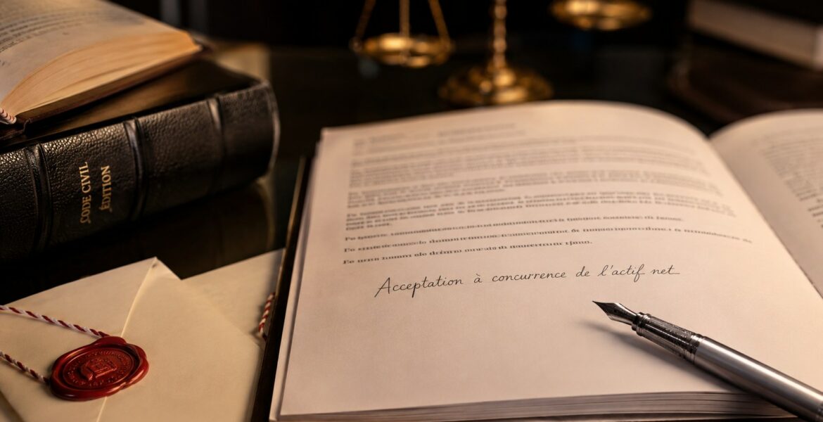 Modèle de lettre d&rsquo;acceptation de succession à concurrence de l&rsquo;actif net