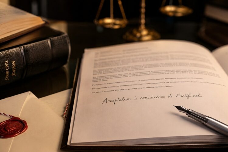 Modèle de lettre d&rsquo;acceptation de succession à concurrence de l&rsquo;actif net